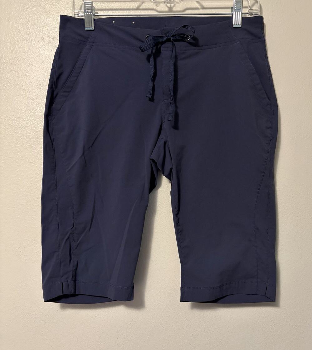 Columbia Anytime Outdoor Long Shorts Women’s Size 6 Blue Hiking Bermuda AL4591